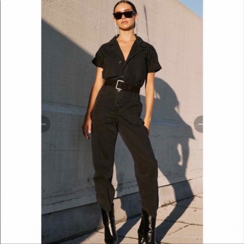 NWOT PISTOLA grover jumpsuit in fade to black